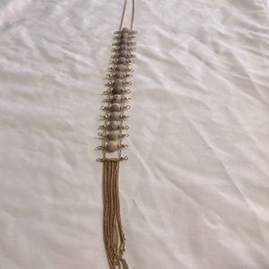 Anthropologie stone tassel necklace